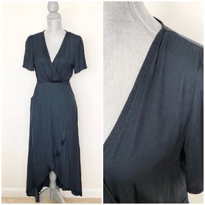 NWT Navy Blue Wrap Dress with Pockets